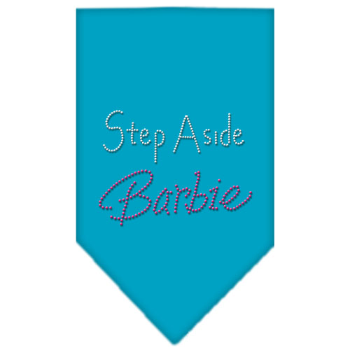 Step Aside Barbie Rhinestone Bandana Turquoise Large